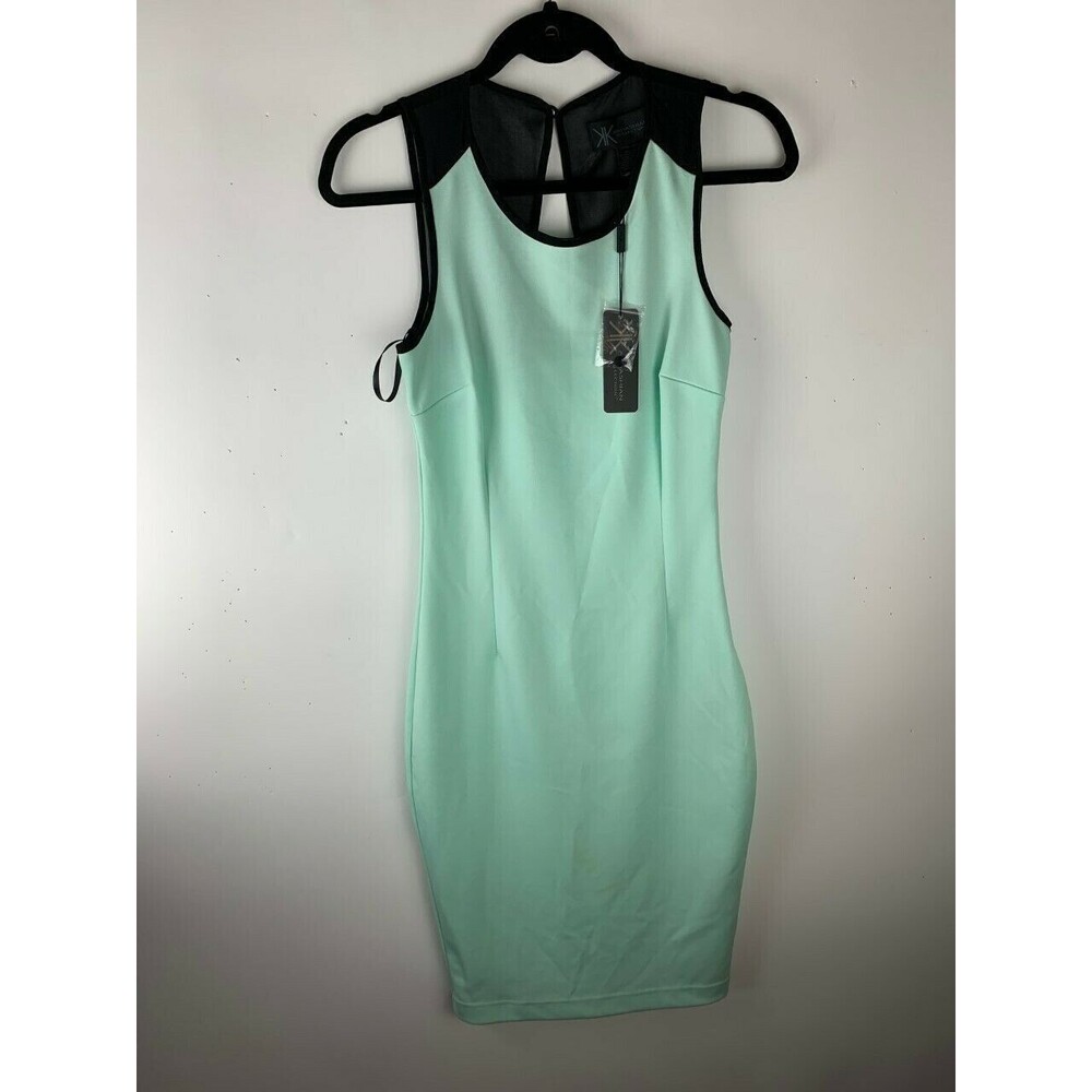 Kardashian Kollection Womens Dress Size XS Mint Green Black NWT